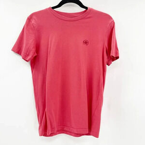 Cladestino Womens Logo Tee T Shirt Size XS Pink Crew Neck Cotton Vegan